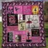 I Love Ballet Quilt Blanket  Quilt